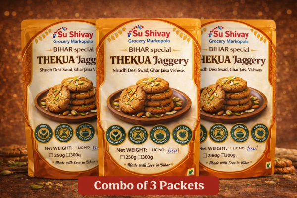 Bihar Special Thekua Jaggery - COMBO of 3 Packes